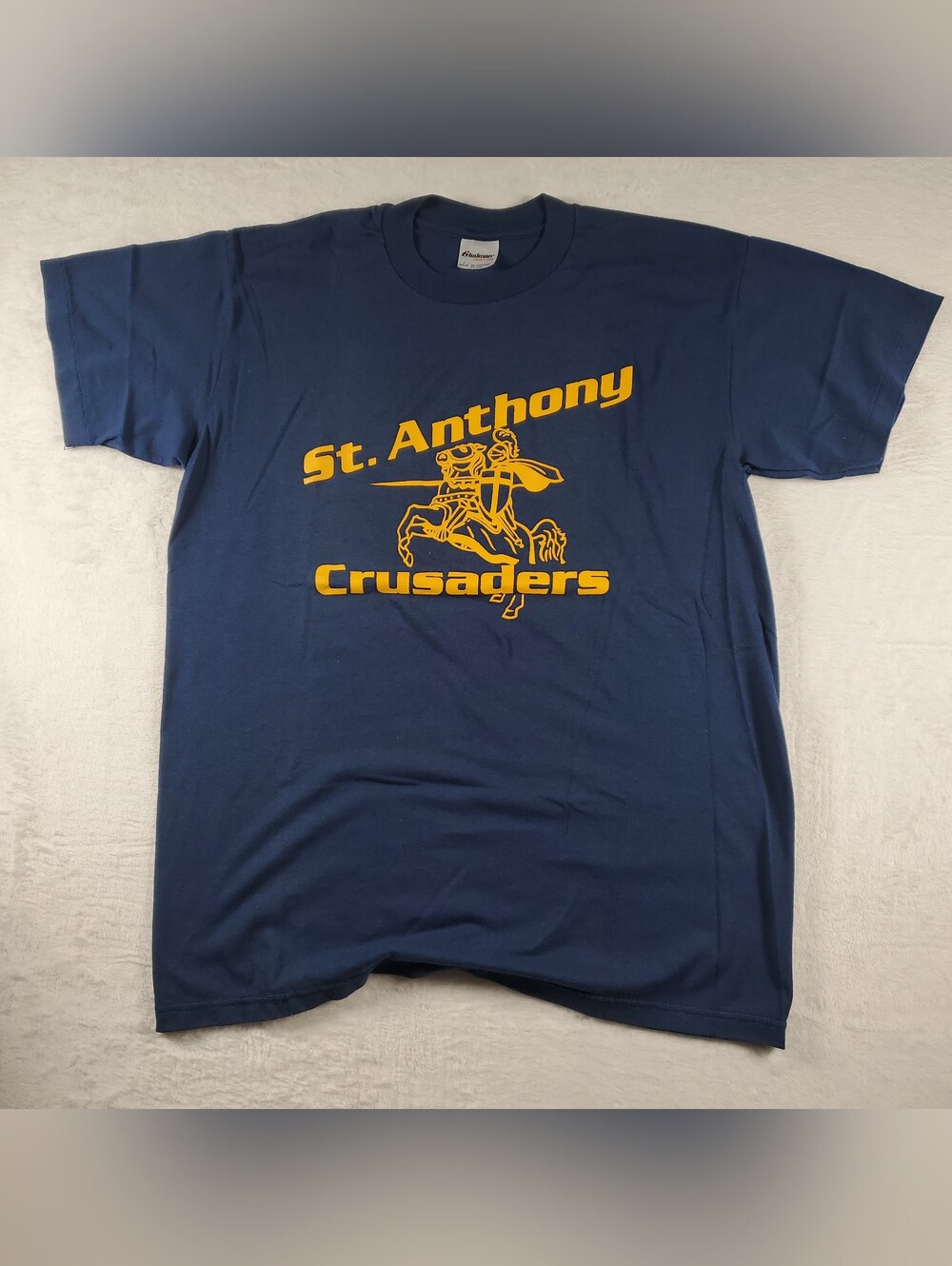 Vintage 80s Stedman ST. ANTHONY CRUSADERS T-shirt Single-Stitch USA Large READ